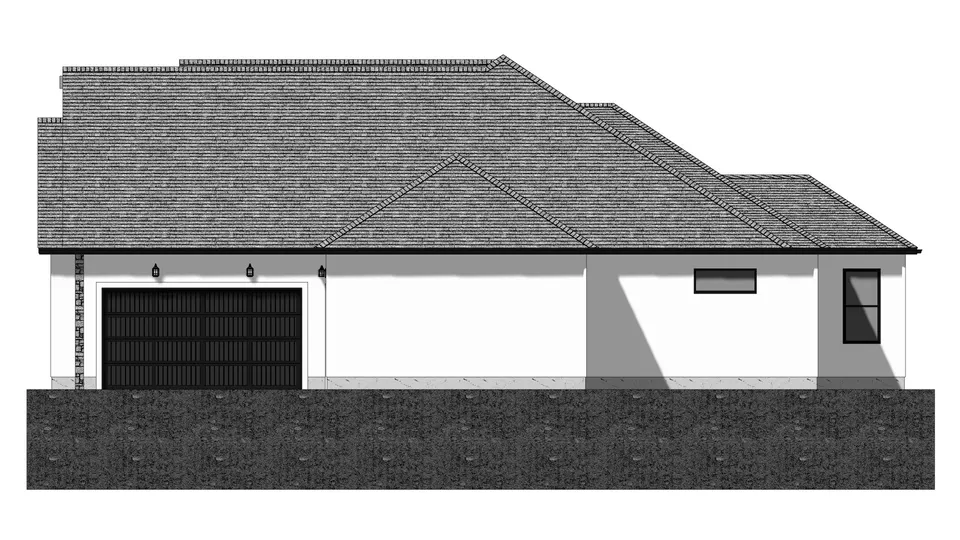 The Kingston house plan, exterior view 3
